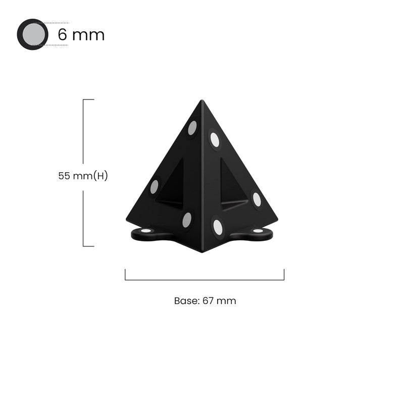 Revopoint 4 Pieces 3D Magnetic Pyramid Marker Kit for 3D Scanning, 3D Scanning Markers for 3D Scanners, 3D Tracking Dots for Preventing Tracking Loss and Enhance Accuracy, 3D Reference Point Marker - Image 2